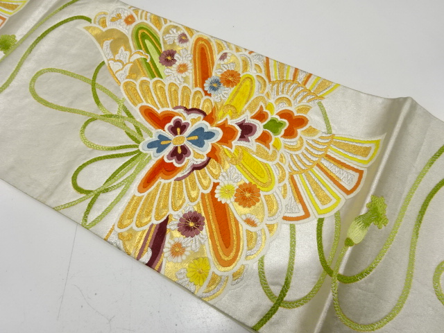 Japanese Kimono / Antique / Fukuro Obi Silk